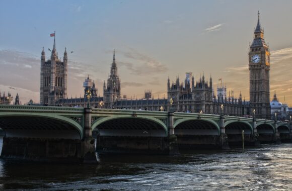 The Houses of Parliament.